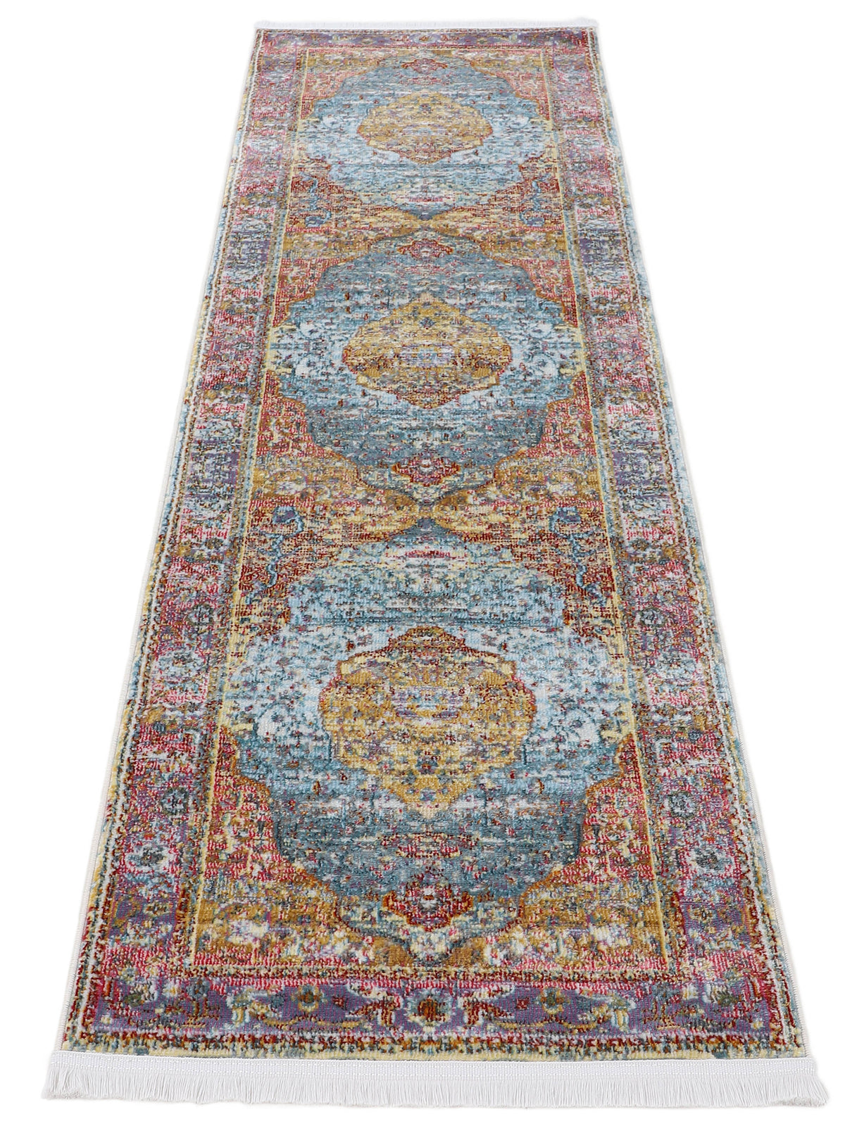Vintage Teppich Esha Läufer Multicolor