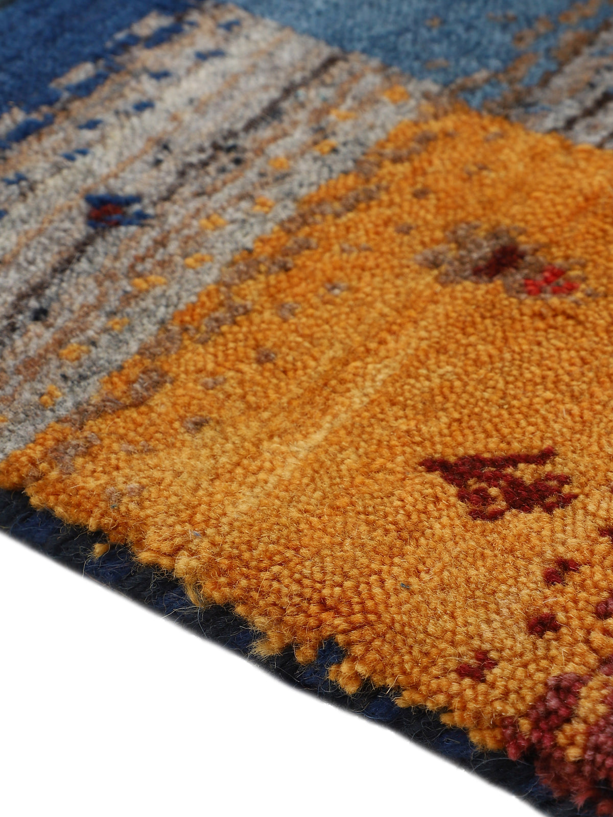 Wollteppich Gabbeh Don Läufer Multicolor