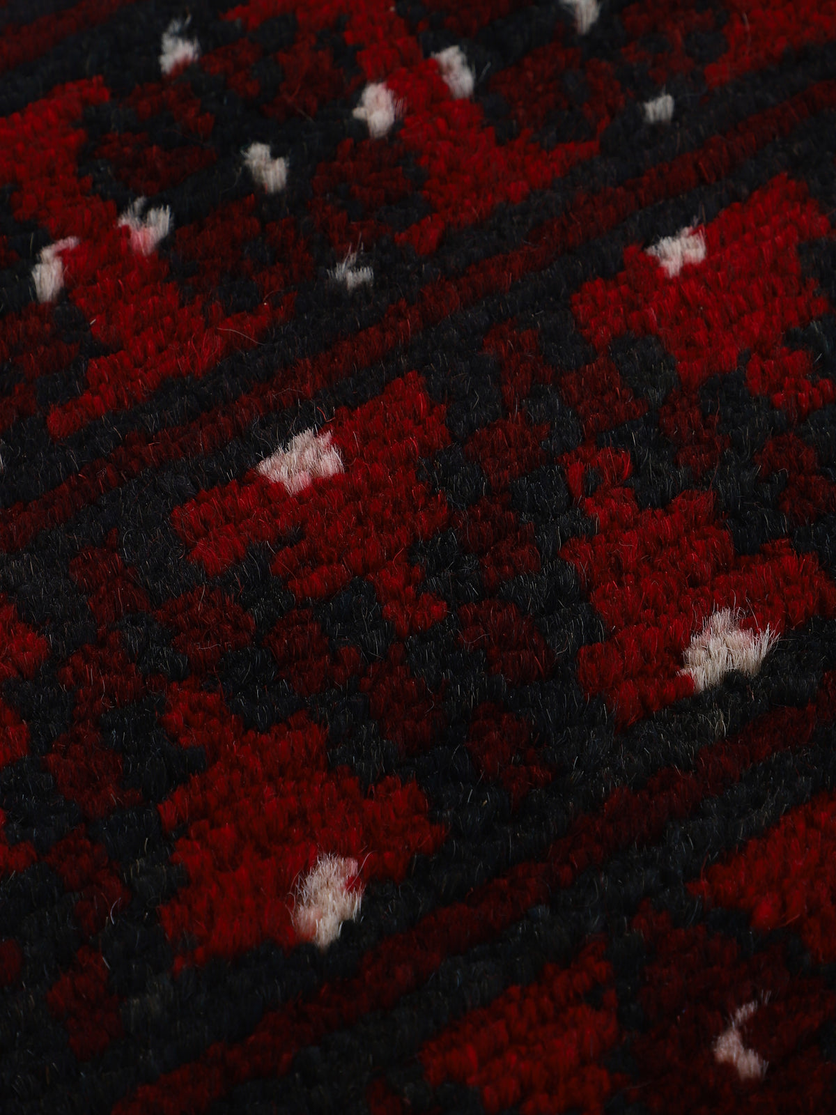 Afghan Akhche Bokhara Teppich Rot