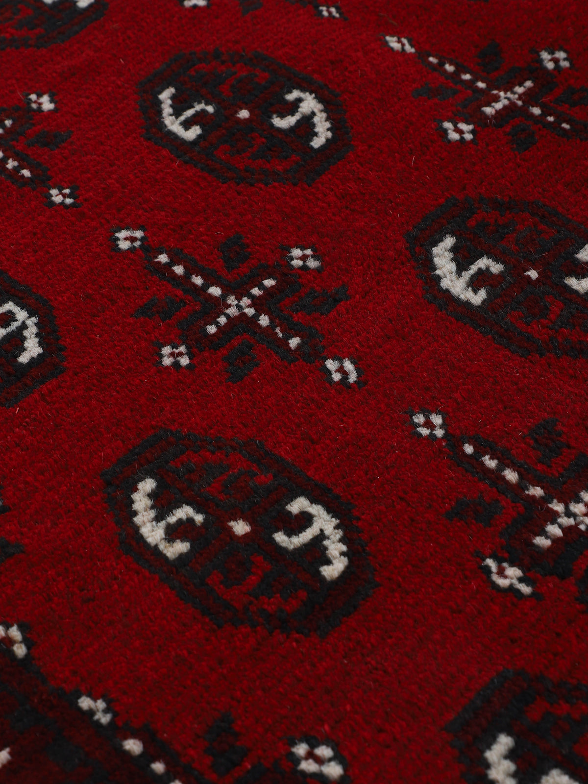 Afghan Akhche Läufer Teppich Rot