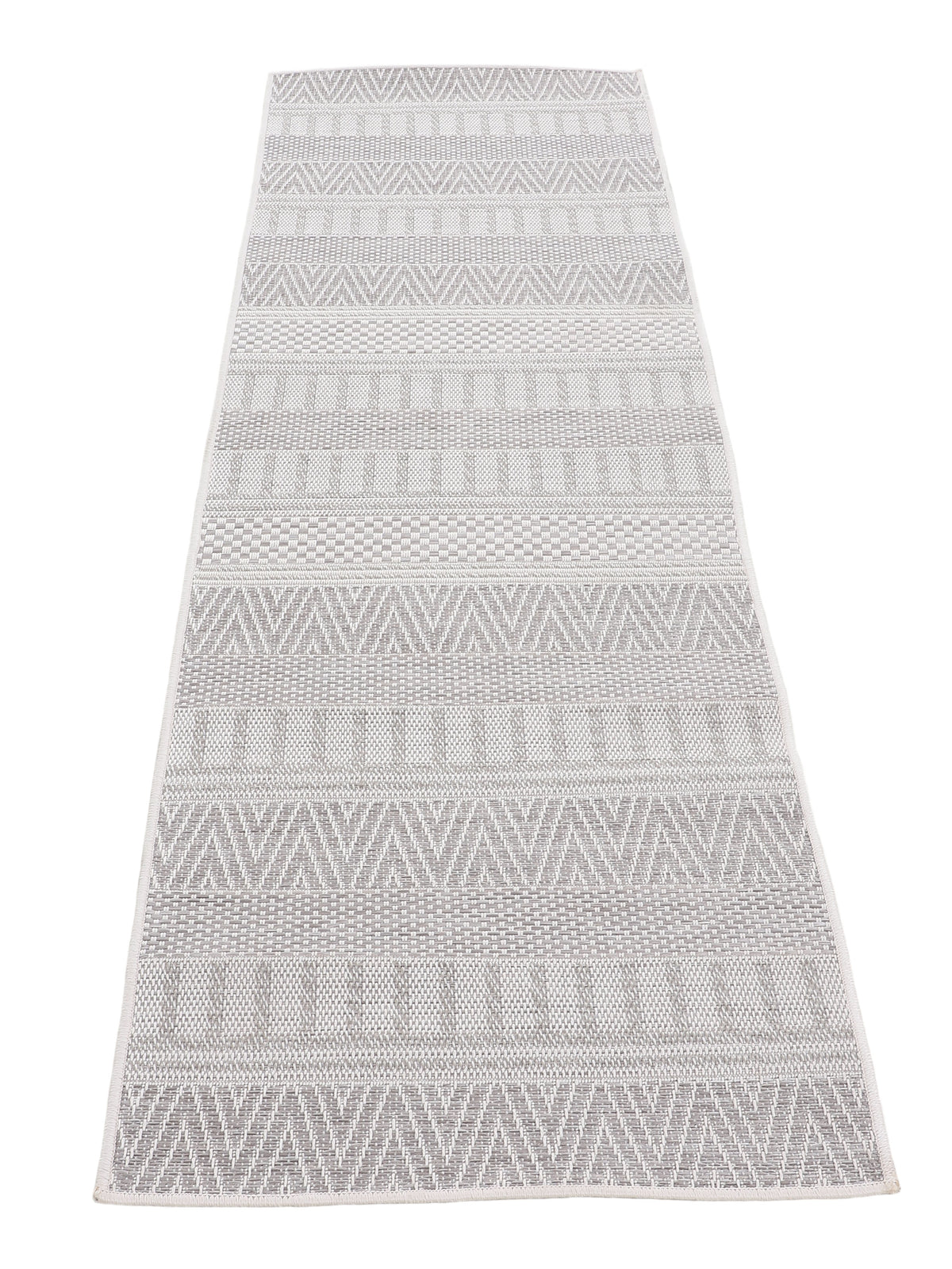In- & Outdoor Teppich Boho Läufer Beige