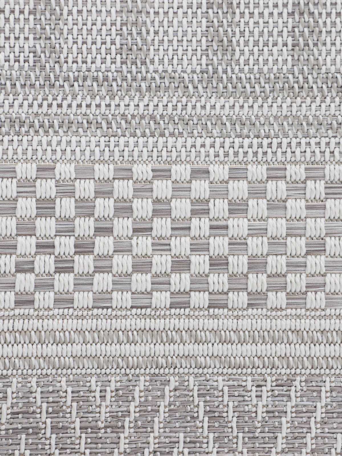 In- & Outdoor Teppich Boho Läufer Beige