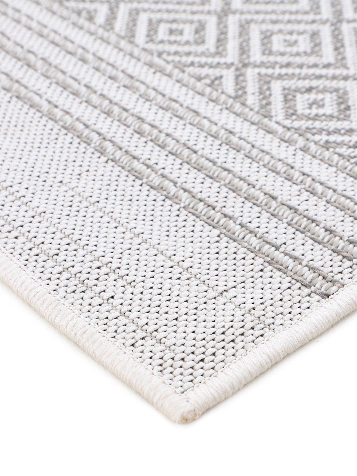 In- & Outdoor Teppich Boho Rund Beige
