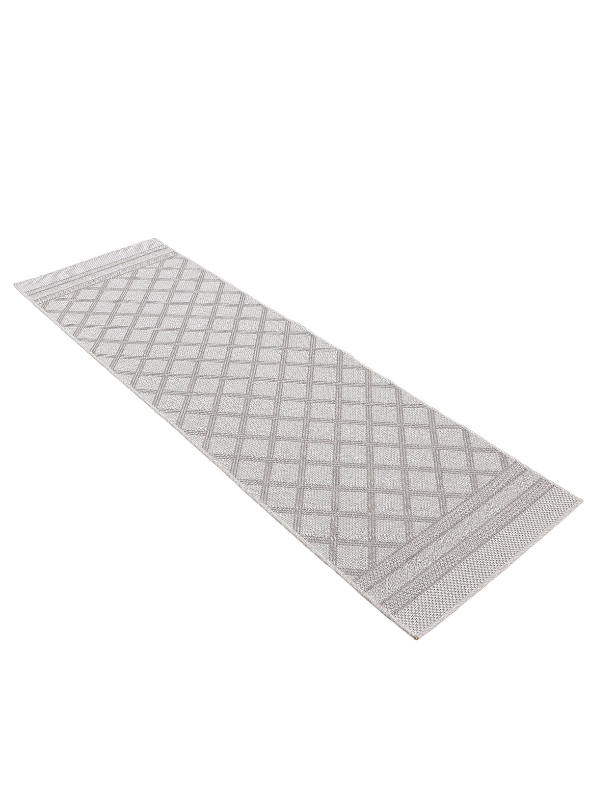 In- & Outdoor Teppich Boho Läufer Beige