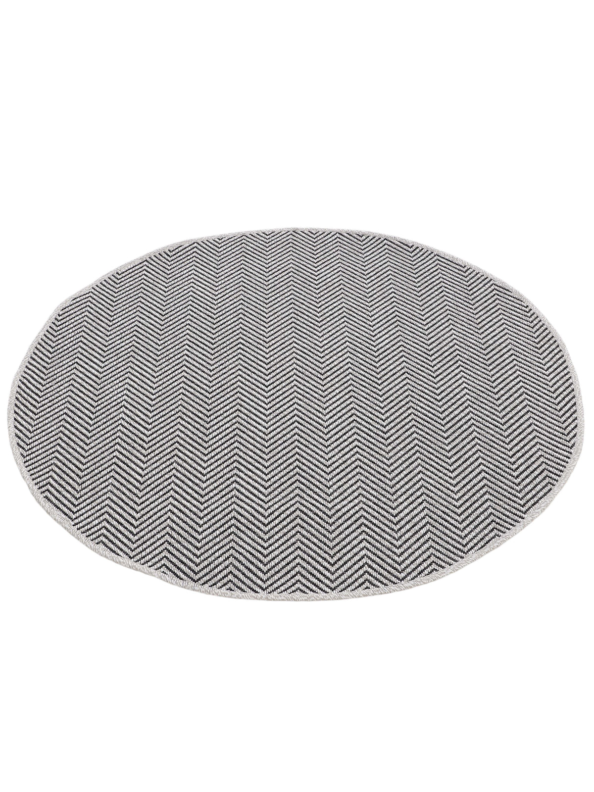 In- & Outdoor Teppich Boho Rund Beige