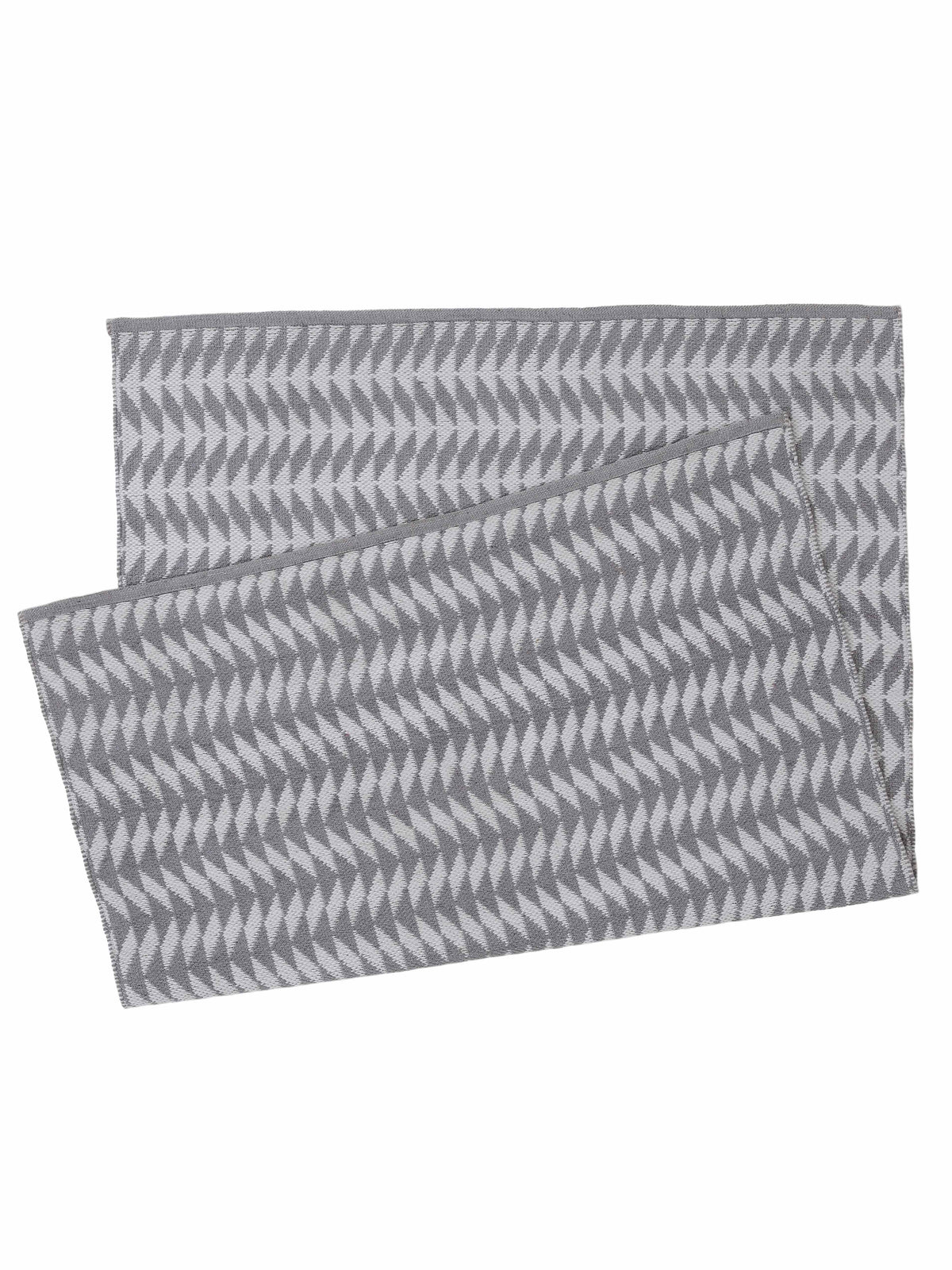 In- & Outdoor Teppich aus recyceltem Material Hellbraun/Weiß