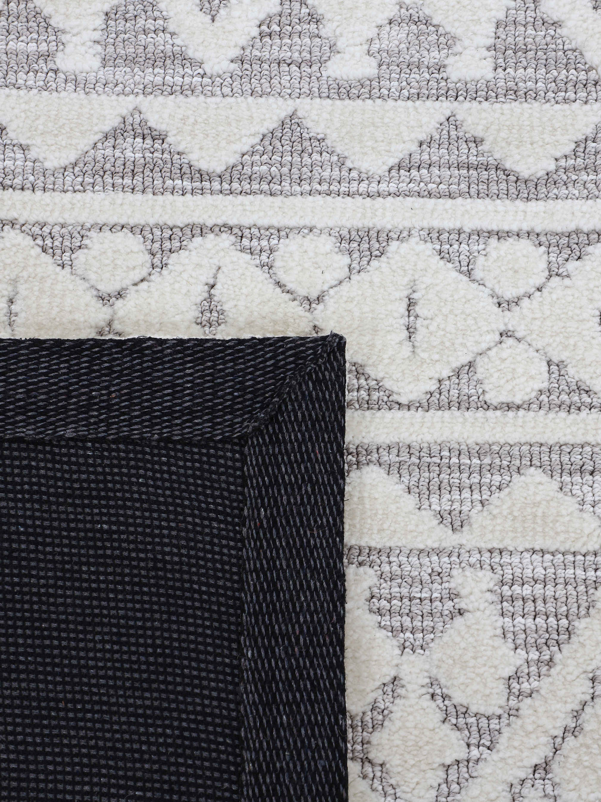 Teppich Holly Creme/Hellgrau
