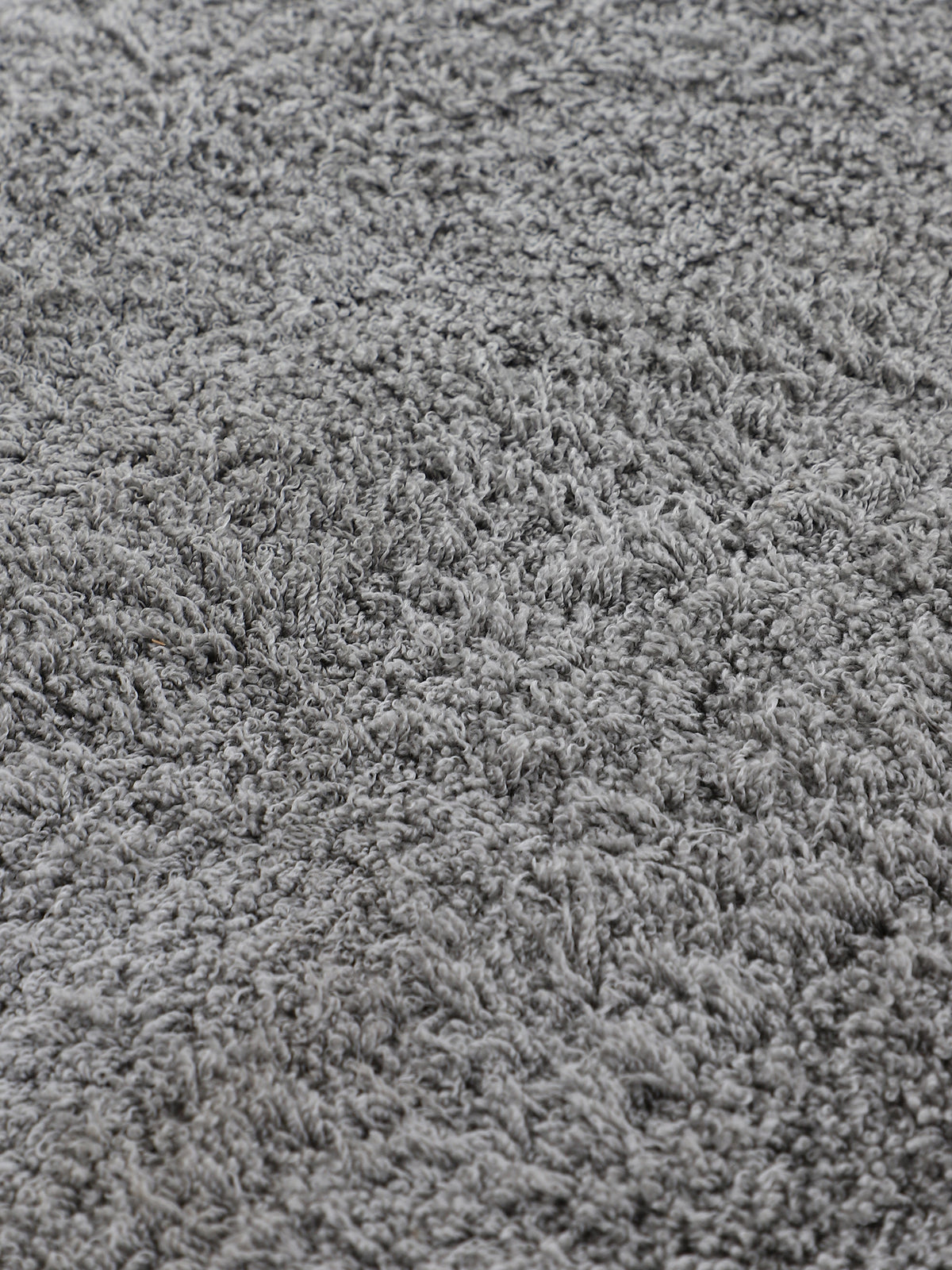 Hochflorteppich Silky Rund Hellgrau