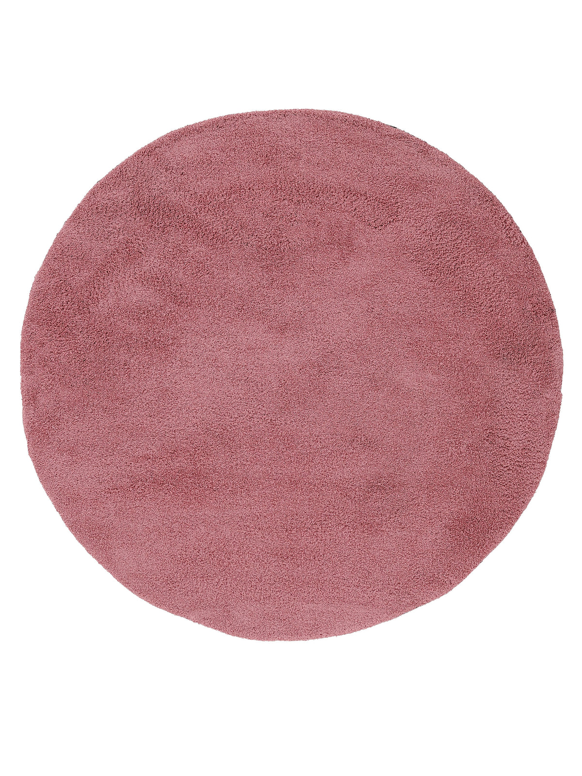 Hochflorteppich Silky Rund Rosa