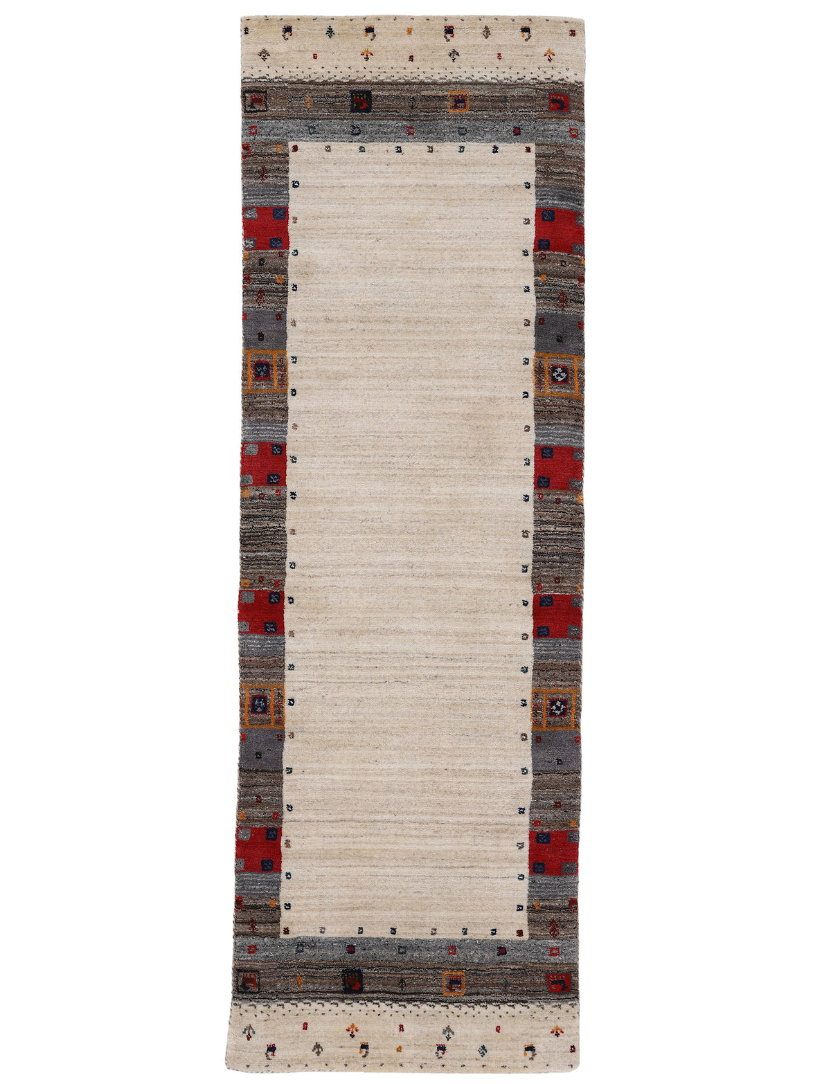 Wollteppich Gabbeh Vida Läufer Multicolor
