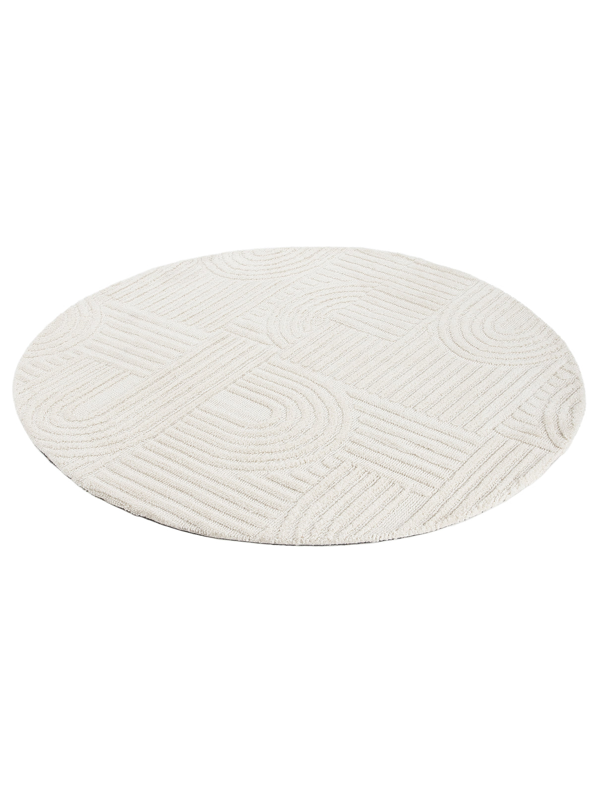 Teppich Holly Rund Creme