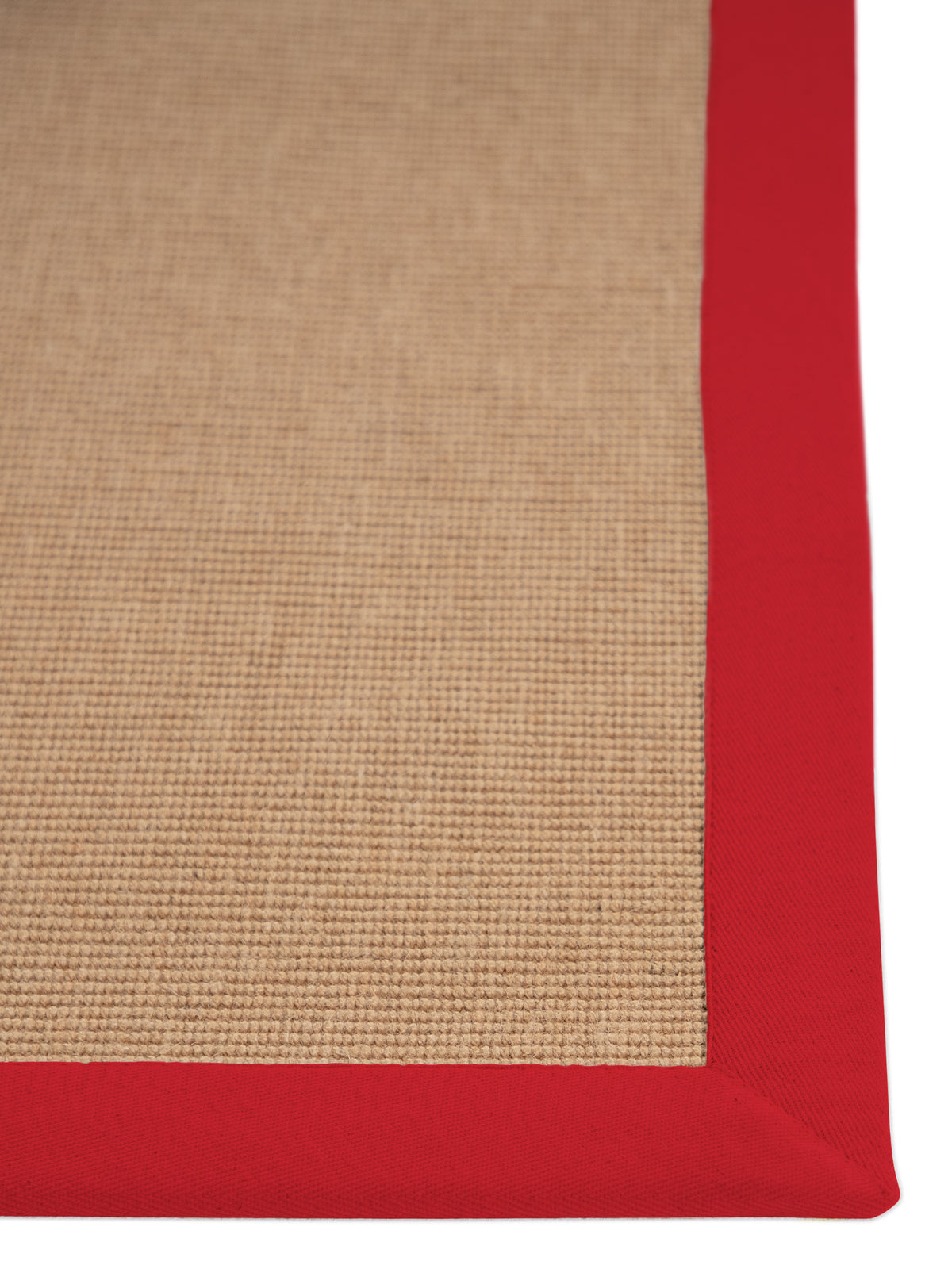 Sisalteppich Läufer Rot aus Sisal/Jute