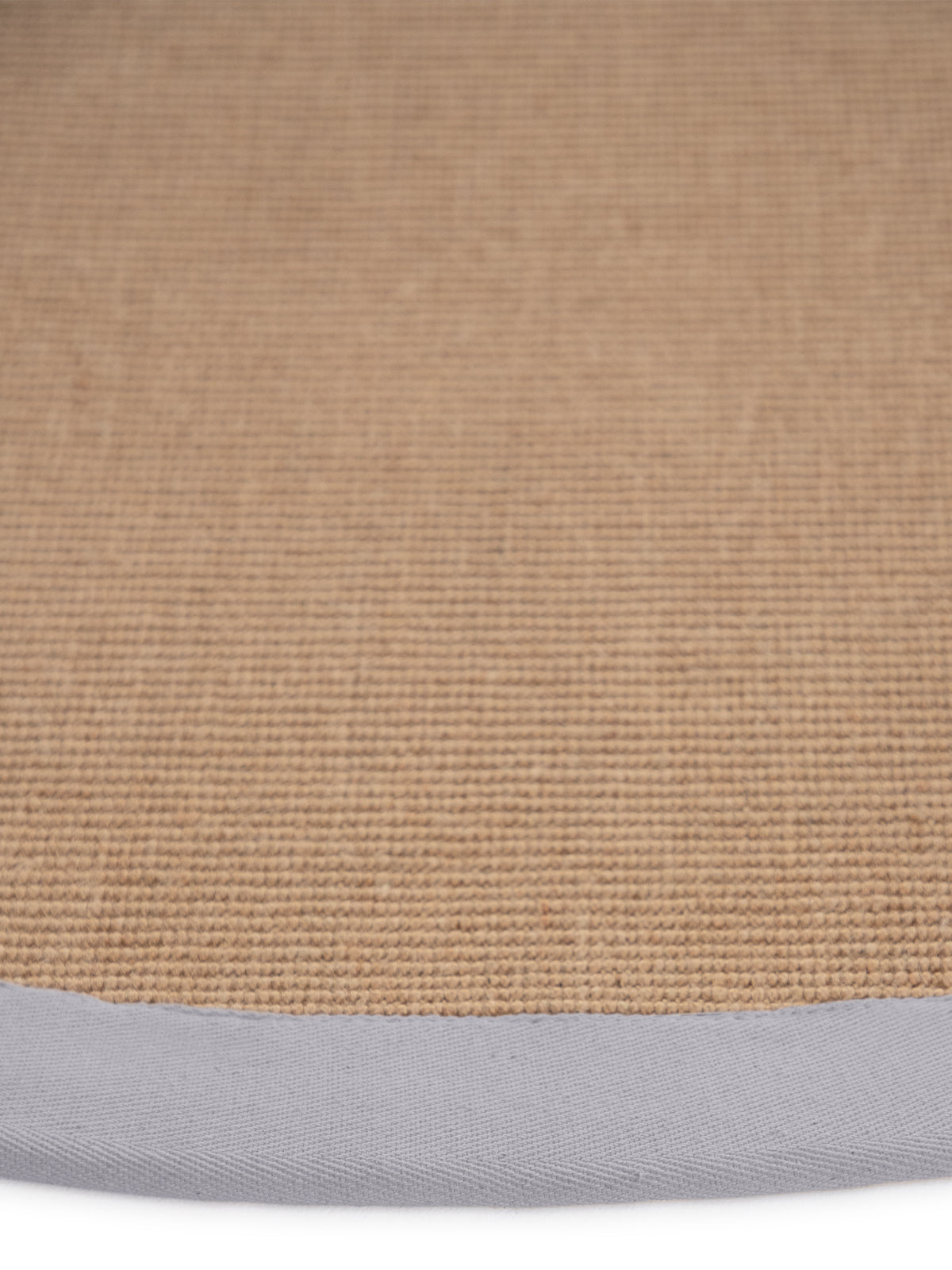 Sisalteppich Rund Hellgrau aus Sisal/Jute