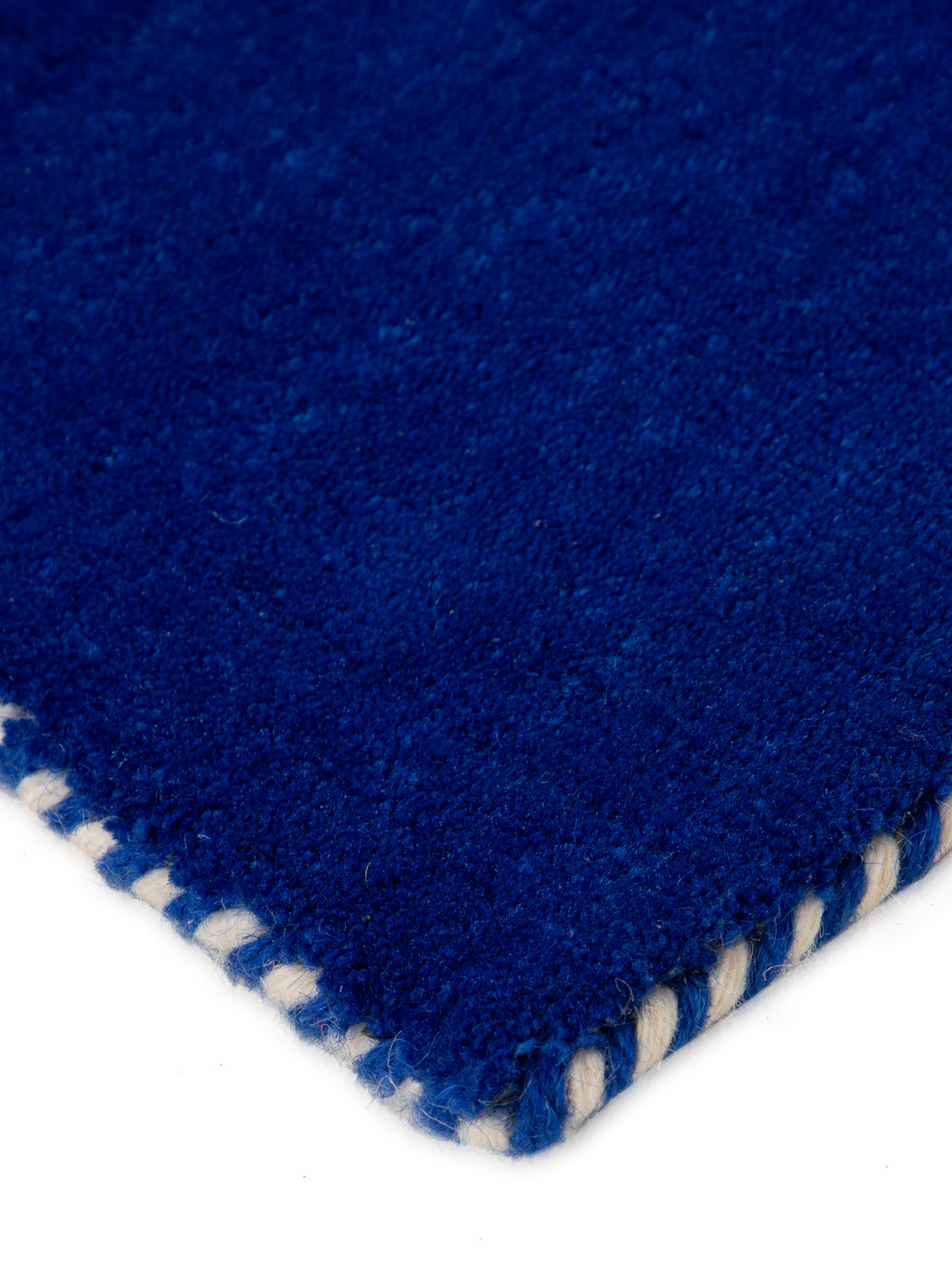 Wollteppich Gabbeh Lola Läufer Blau aus Wolle
