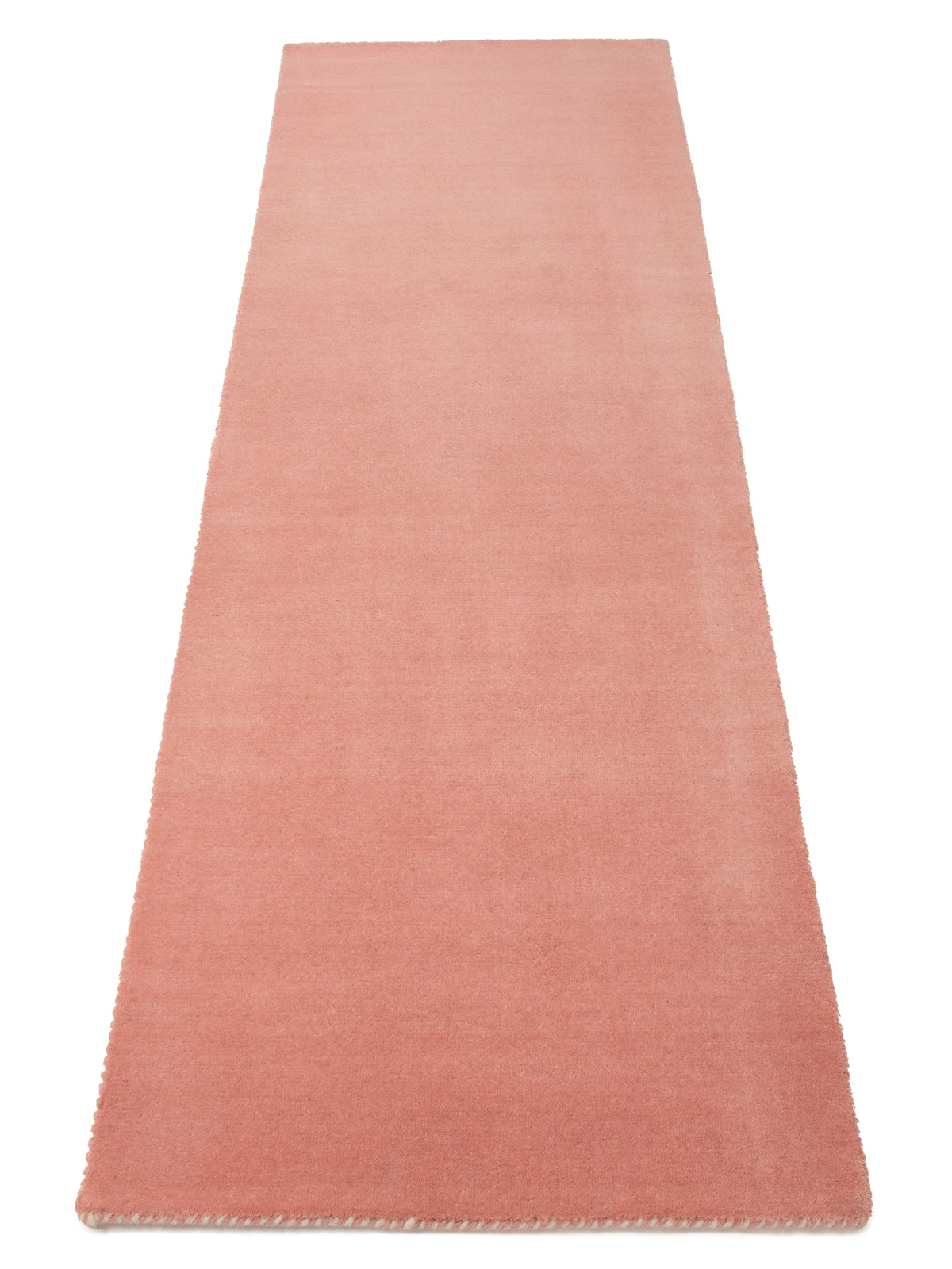 Wollteppich Gabbeh Lola Läufer Rosa aus Wolle