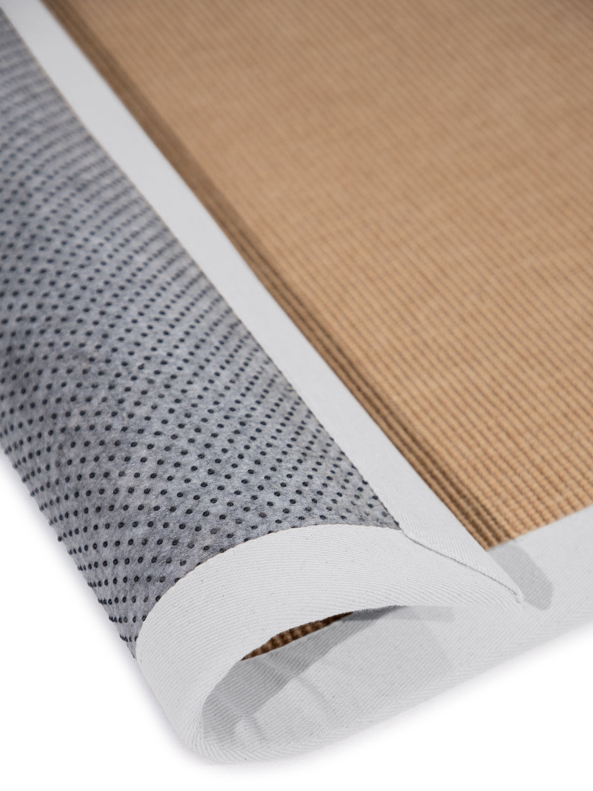 Sisalteppich Weiß in weiß aus sisal/jute