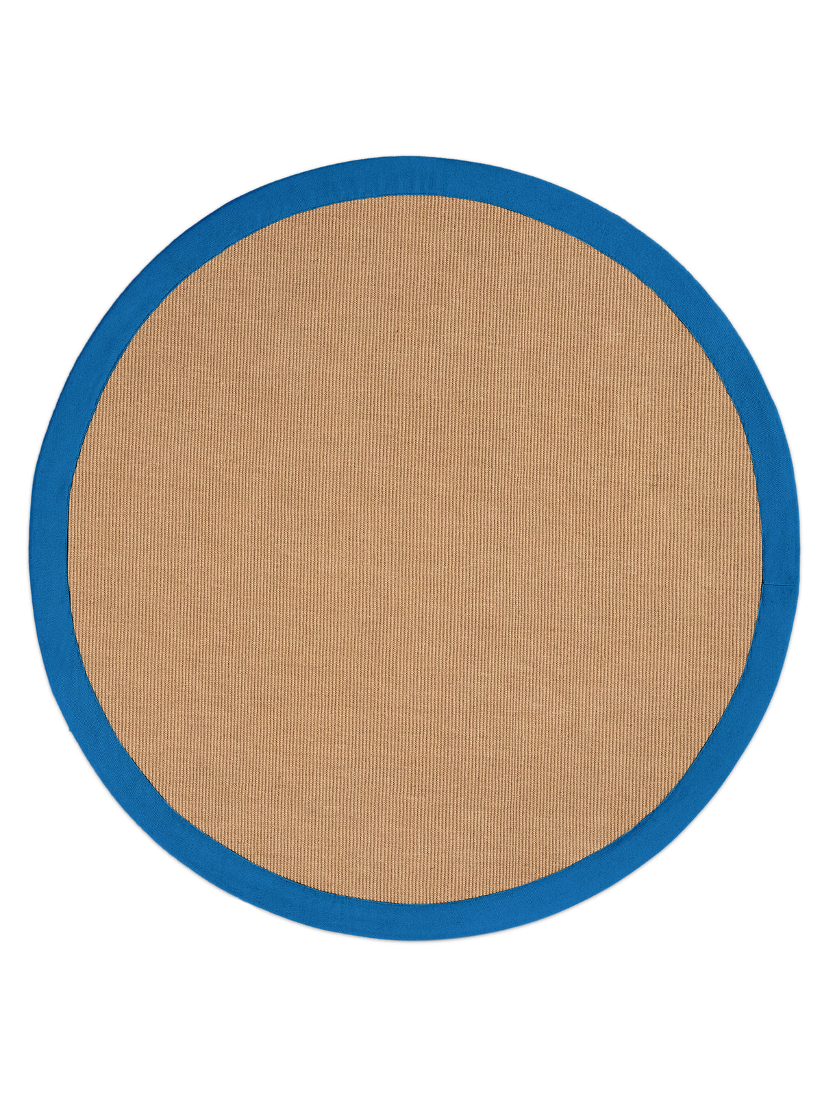 Sisalteppich Rund Blau aus Sisal/Jute