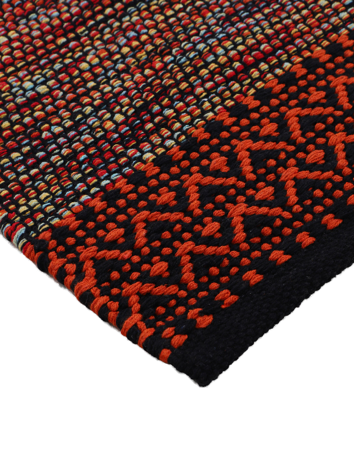 Flachgewebeteppich Kelim Mia Orange in orange aus baumwolle