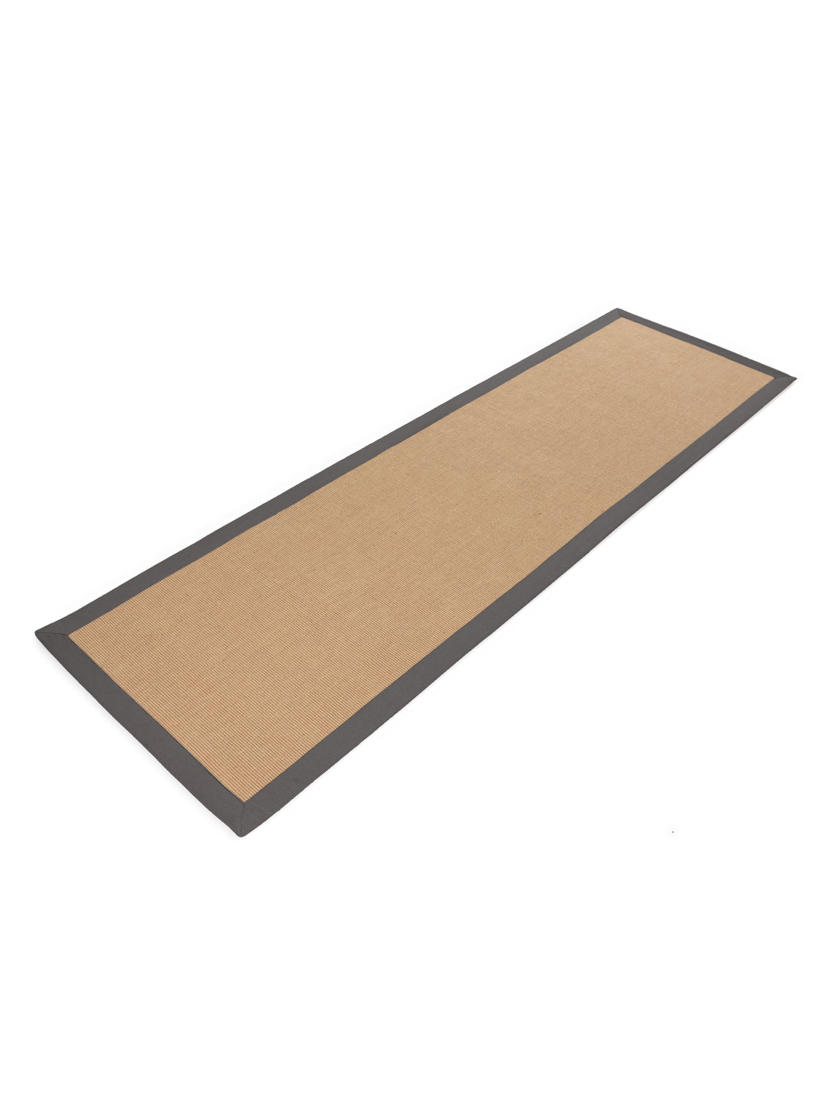 Sisalteppich Läufer Grau in grau aus sisal/jute