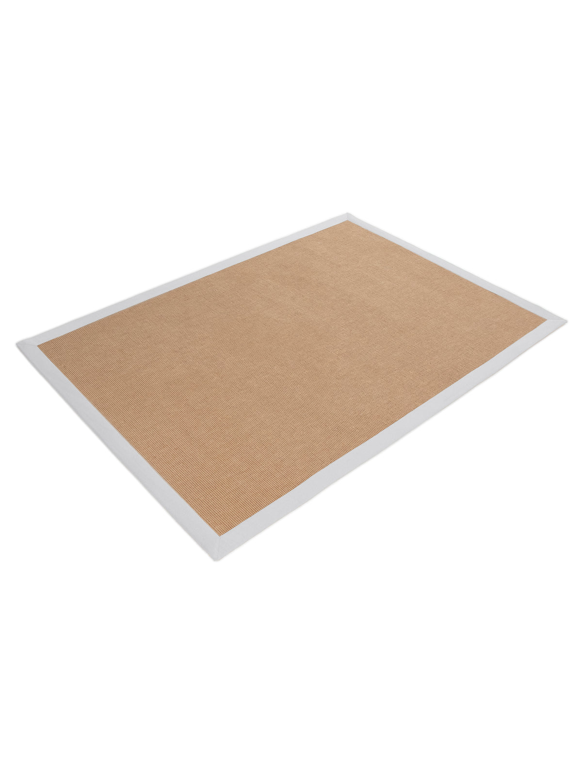 Sisalteppich Weiß in weiß aus sisal/jute