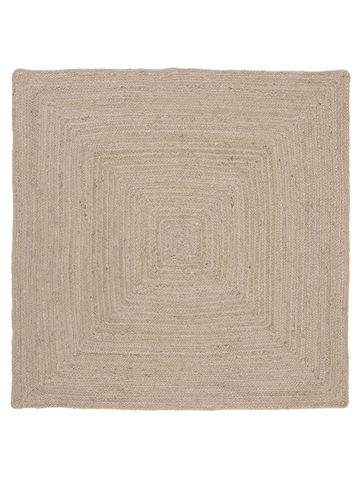 Juteteppich Nele Quadratisch Taupe in taupe aus sisal/jute