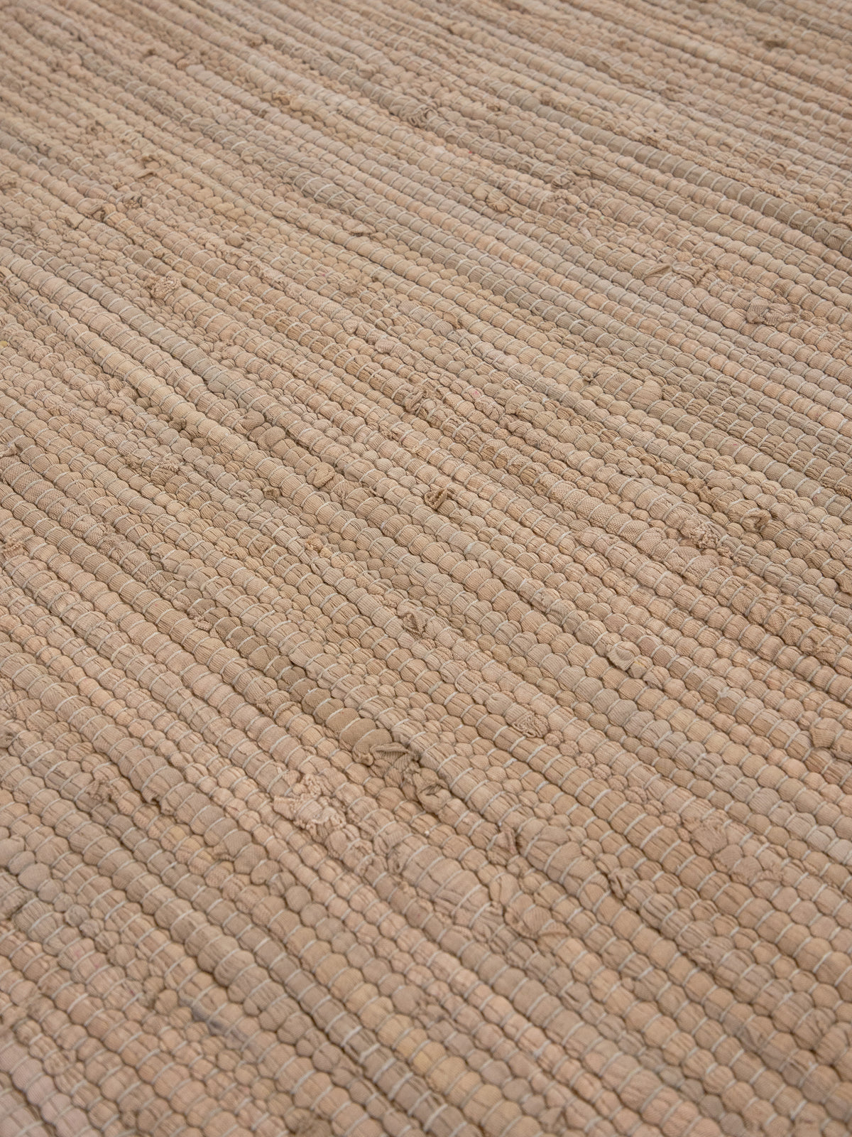 Kelim Chindi Uni Rund in taupe