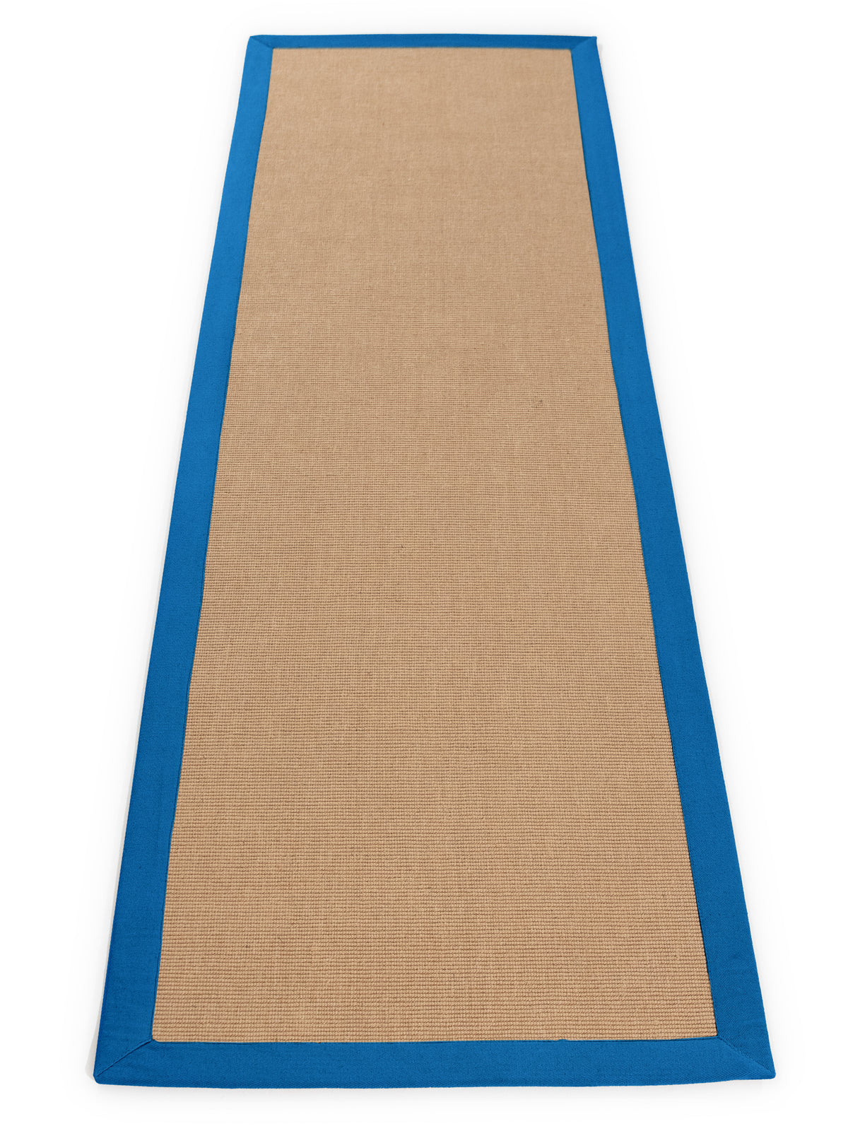Sisalteppich Läufer Blau in blau aus sisal/jute