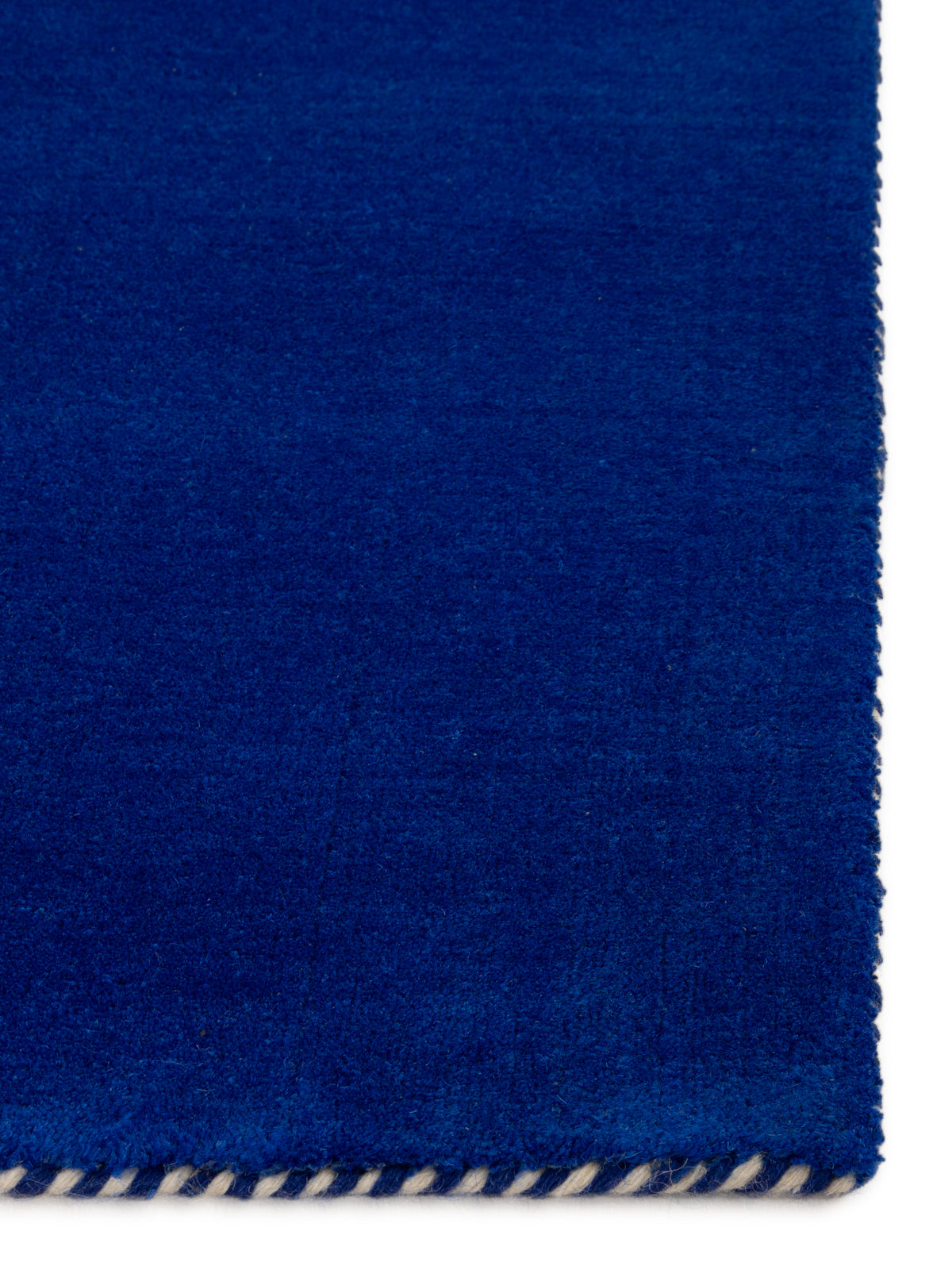 Wollteppich Gabbeh Lola Läufer Blau aus Wolle