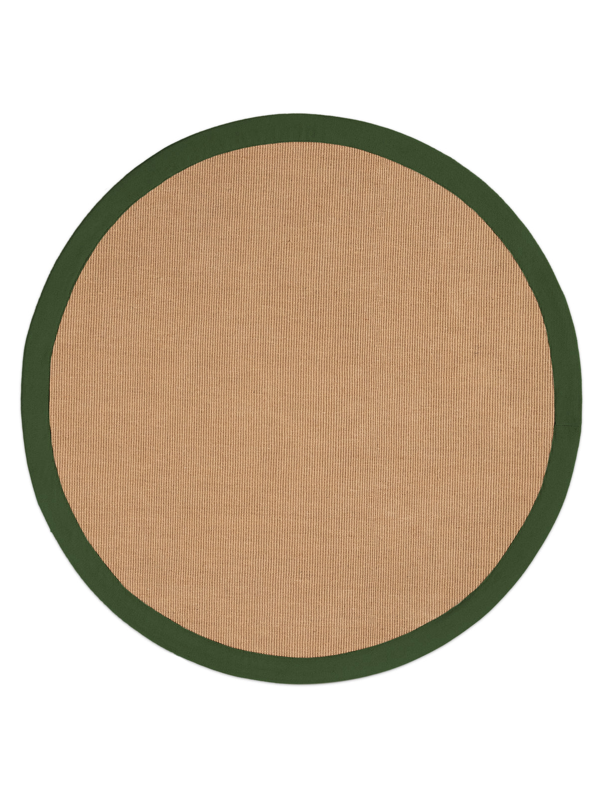 Sisalteppich Rund Grün in grün aus sisal/jute