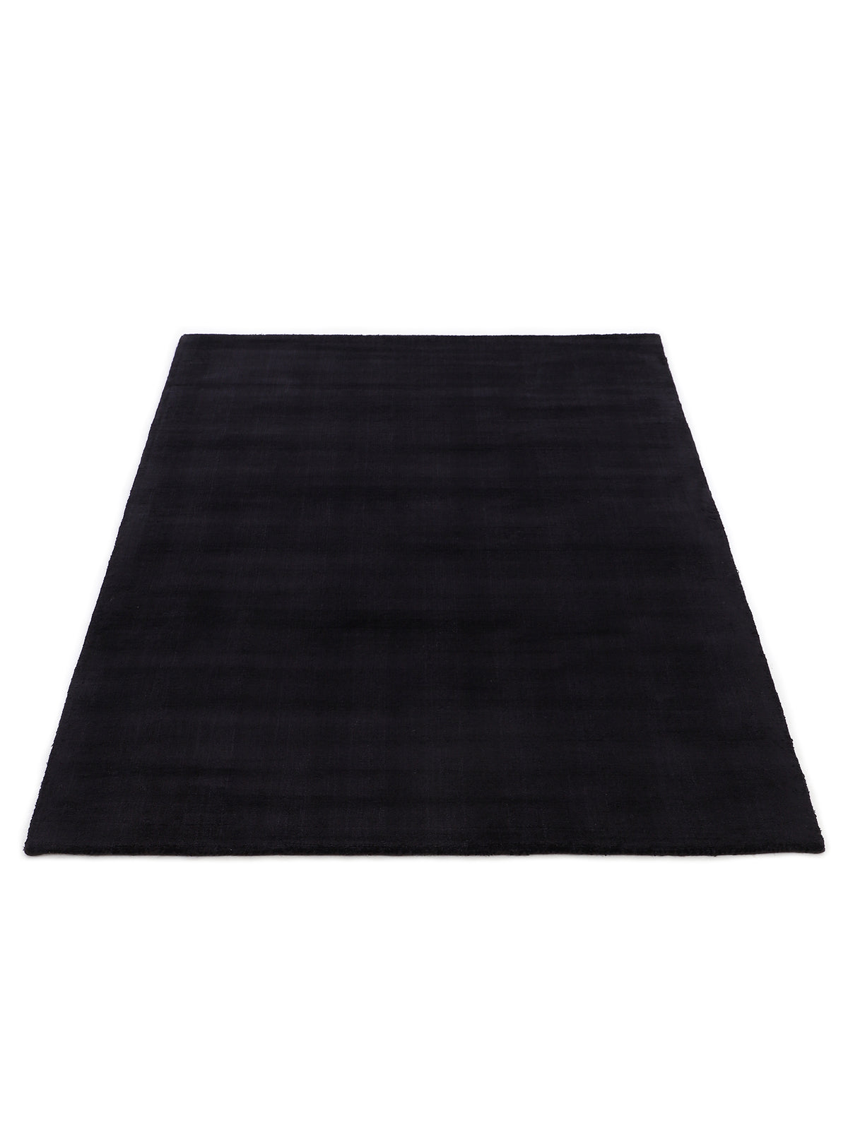 Viskoseteppich Ava Schwarz in schwarz aus viskose