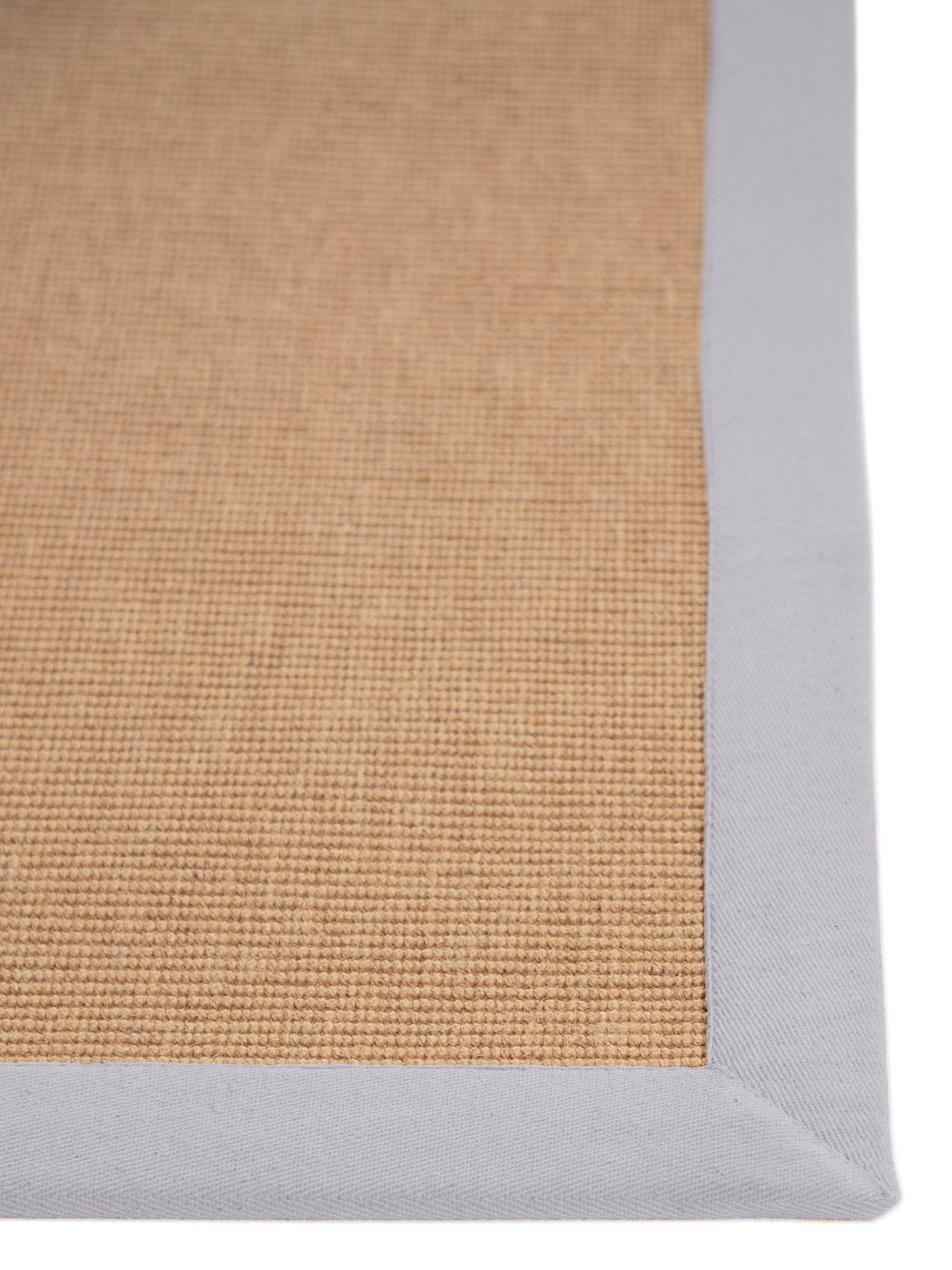 Sisalteppich Läufer Hellgrau aus Sisal/Jute