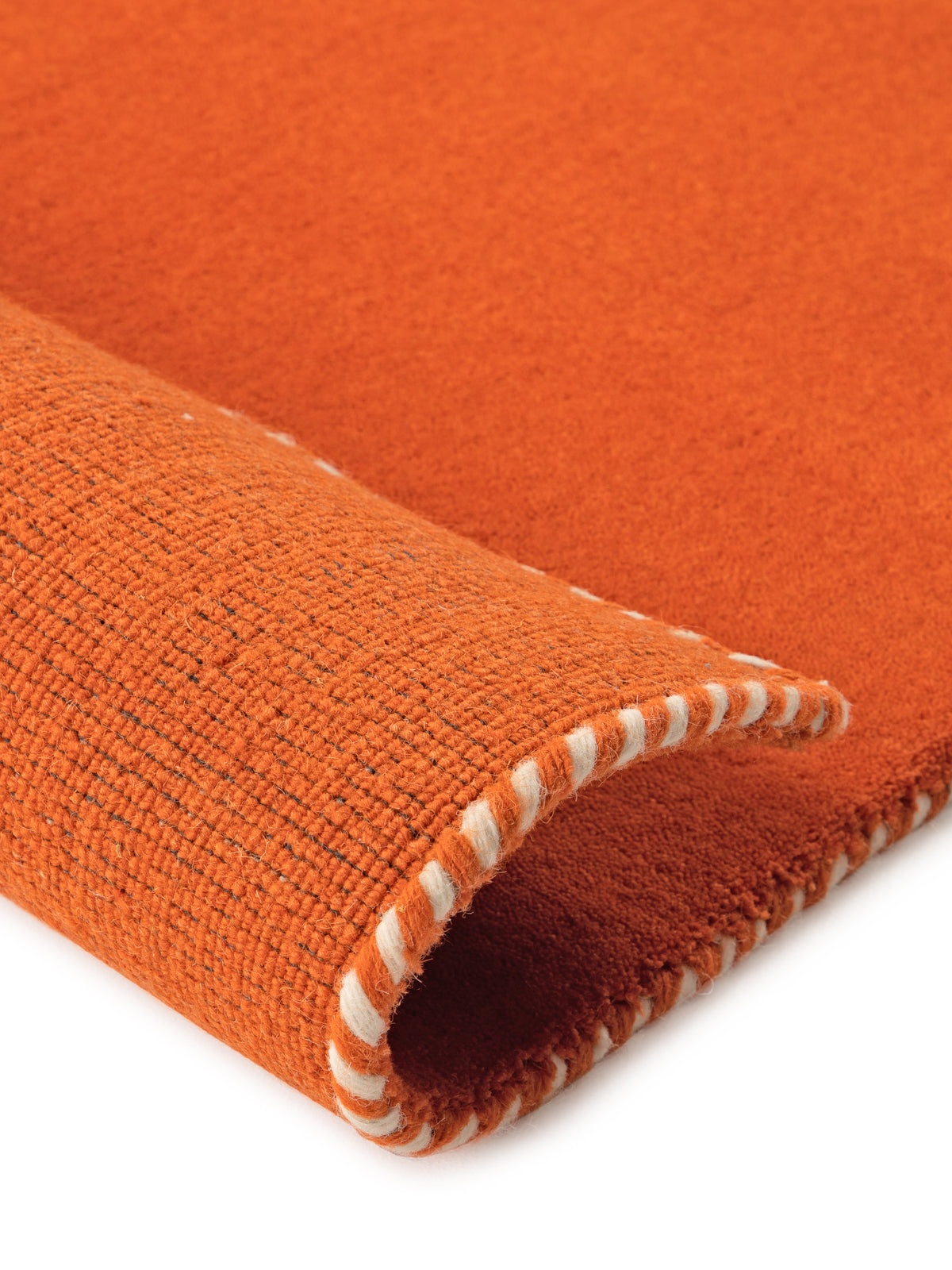 Wollteppich Gabbeh Lola Orange aus Wolle