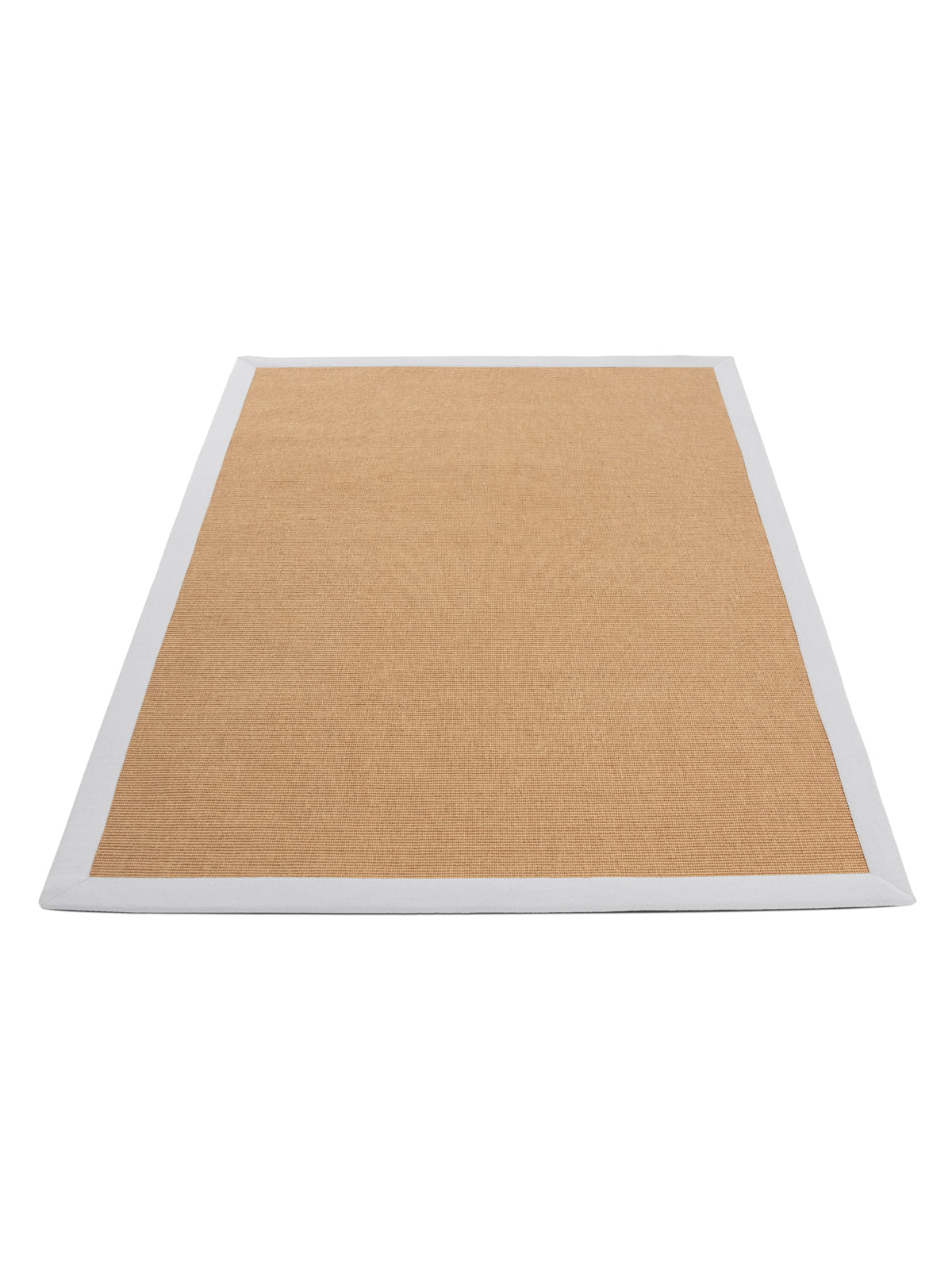 Sisalteppich Weiß in weiß aus sisal/jute