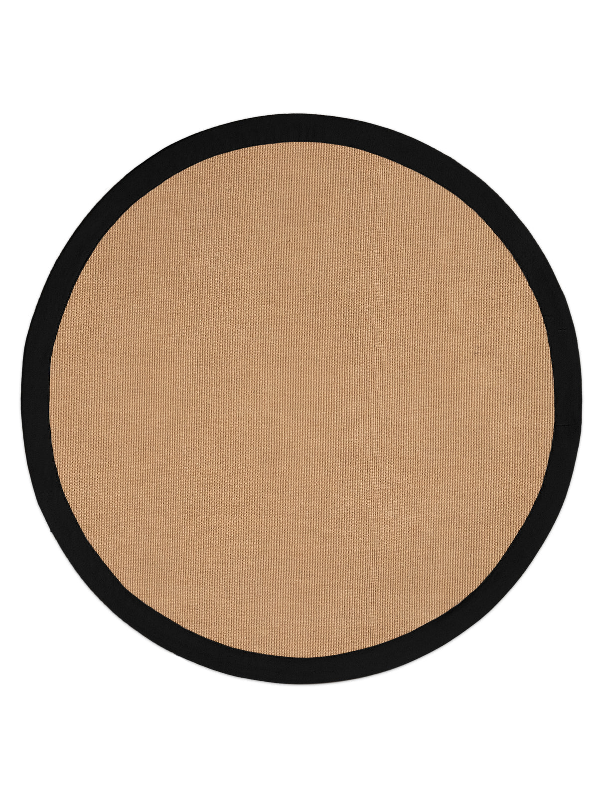 Sisalteppich Rund Schwarz aus Sisal/Jute