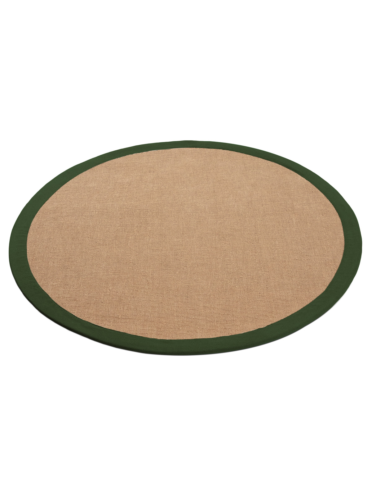 Sisalteppich Rund Grün in grün aus sisal/jute