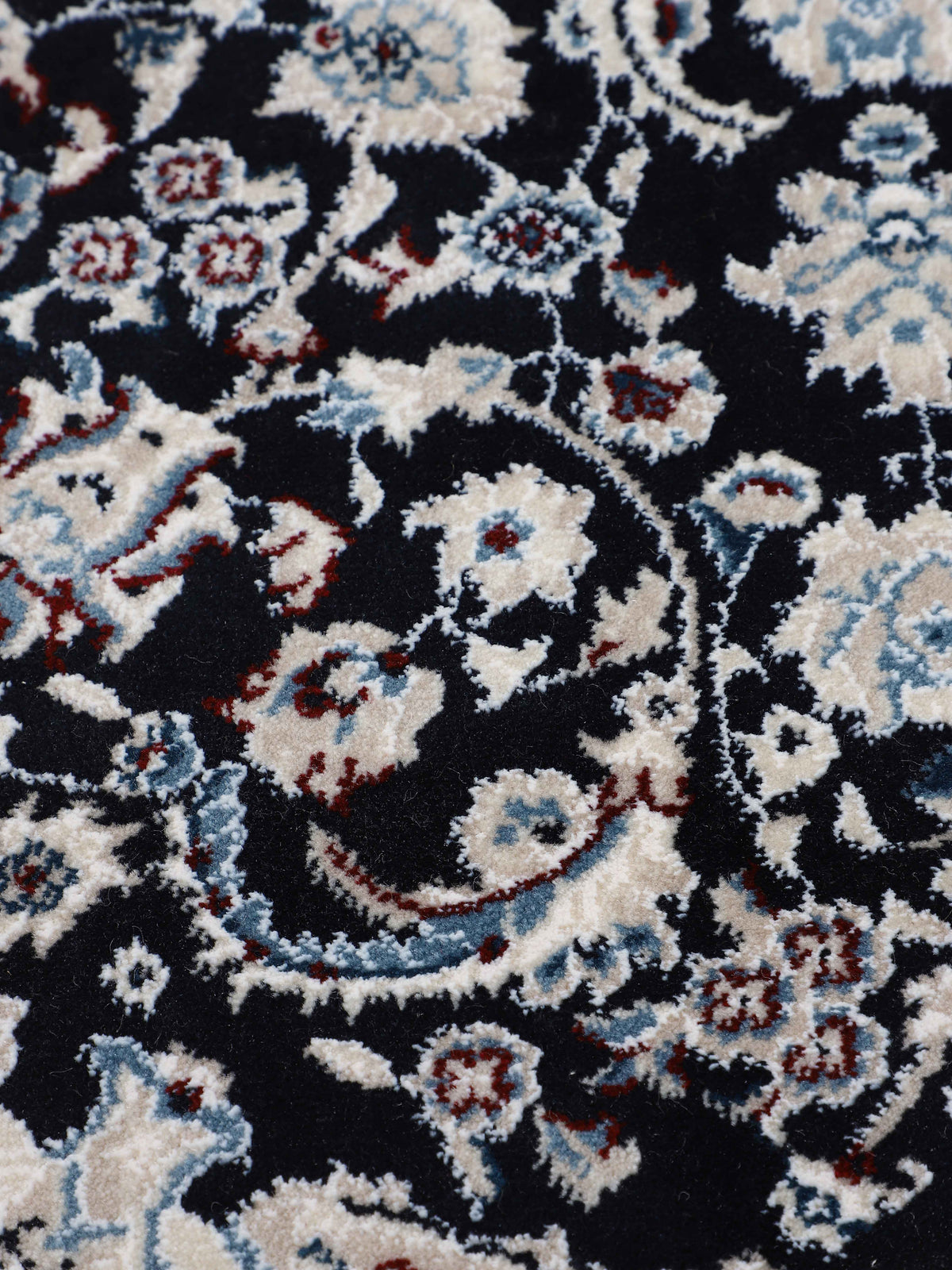 Teppich Nain Diane Dunkelblau in dunkelblau aus kunstfaser