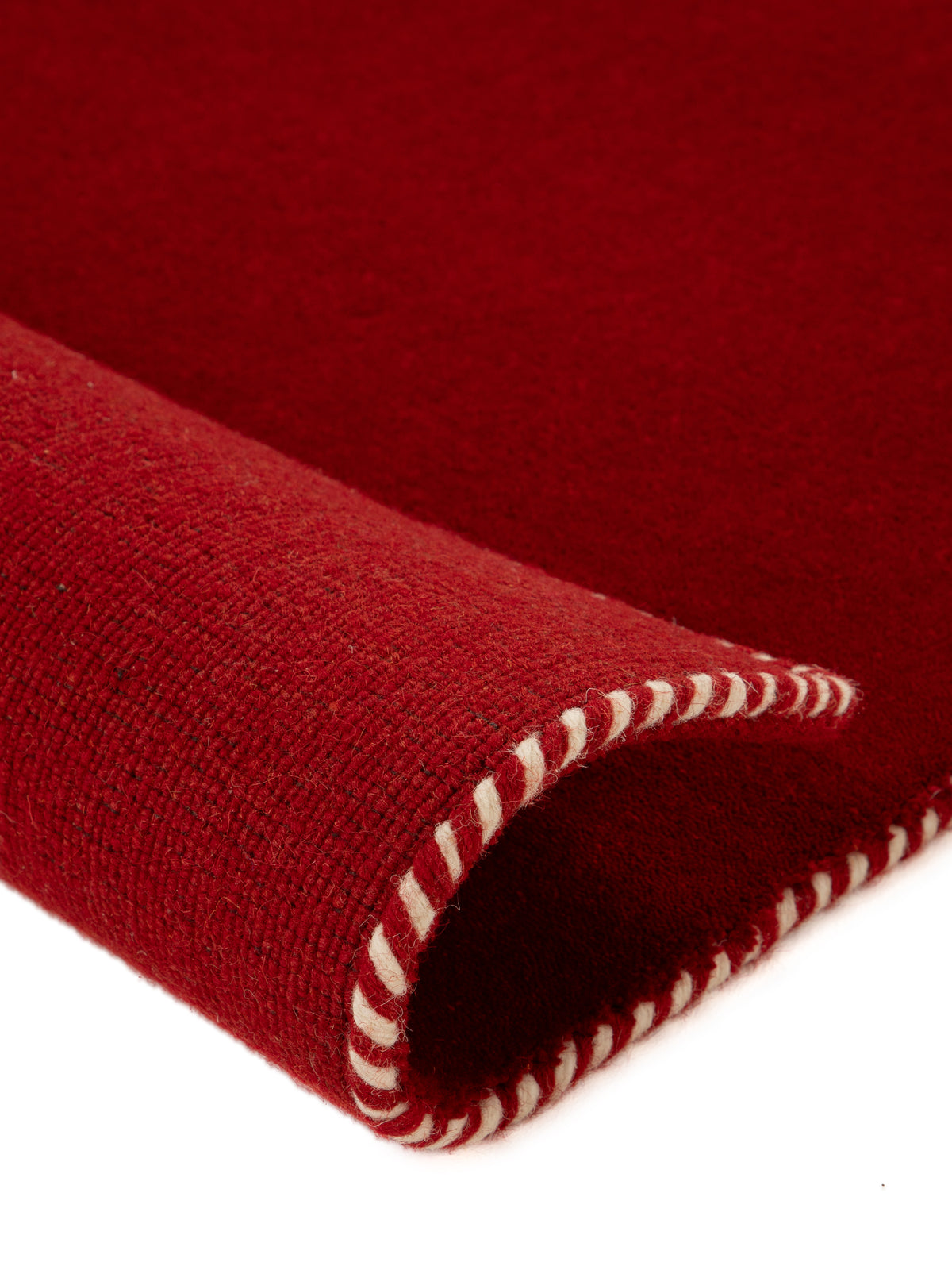 Wollteppich Gabbeh Lola Rot aus Wolle